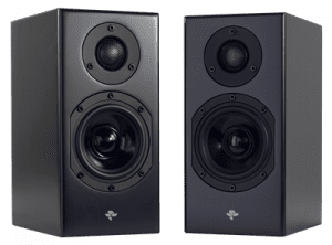 Totem Acoustic Kin Monitor Haut-Parleur Étagère Couleur Satin Noir (Paire)