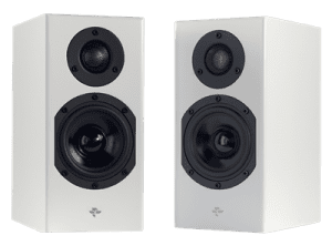 Totem Acoustic Kin Monitor Haut-Parleur Étagère Couleur Satin Blanc (Paire)