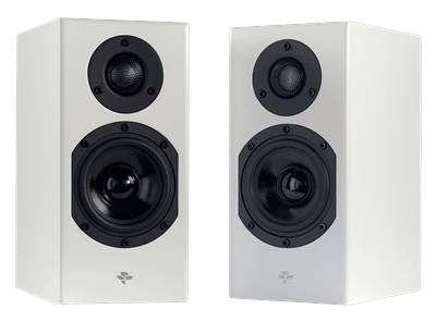 Totem Acoustic Kin Monitor Haut-Parleur Étagère Couleur Satin Blanc (Paire)