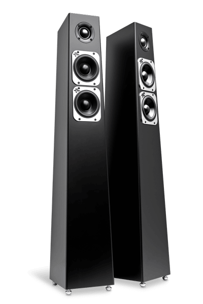 Totem Acoustic Tribe Tower Speakers Satin Black Made in Canada (Pair)