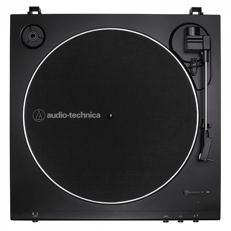 Audio-Technica AT-LP60XUSB Platine Vinyle à Entraînement par Courroie USB et Analogique Entièrement Automatique, Noir boîte ouverte