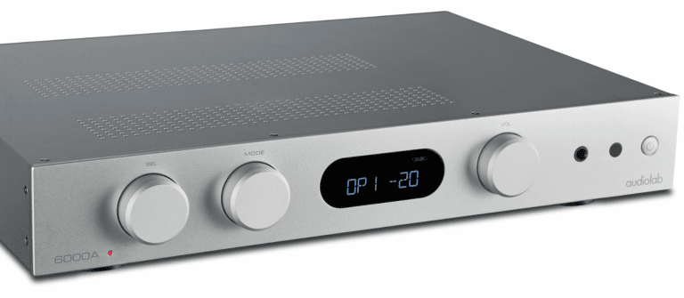 Audiolab 6000A Amplificateur Stéréo Intégré avec Bluetooth® et DAC Haute Performance (Argent)