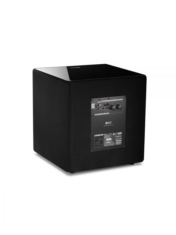 KEF 10 Po Caisson de Basses Amplifié Couleur Noir Lustré (Kube 10)