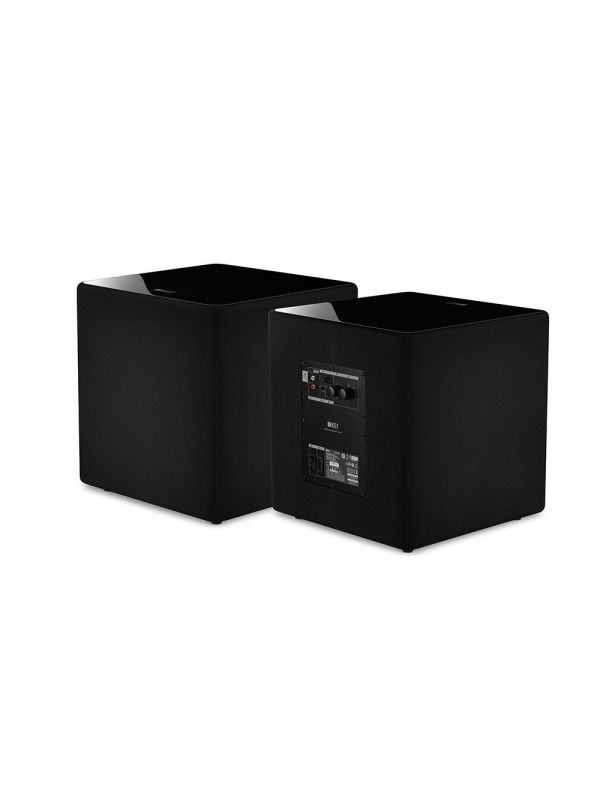 KEF 10 Po Caisson de Basses Amplifié Couleur Noir Lustré (Kube 10)