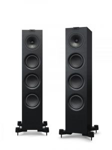 KEF Uni-Q® Compact Floorstanding Tower Speakers Colour Satin Black (Q550)