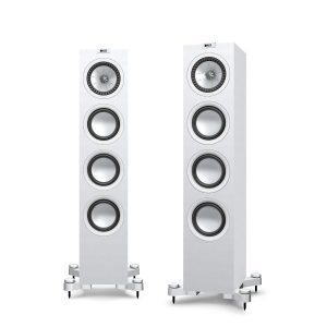 KEF Uni-Q® Compact Floorstanding Tower Speakers Colour Satin White (Q550)