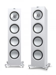 KEF Uni-Q® Haut-Parleurs Colonnes / Tours + Basses à Long Débattement Couleur Satin Blanc (Q950)