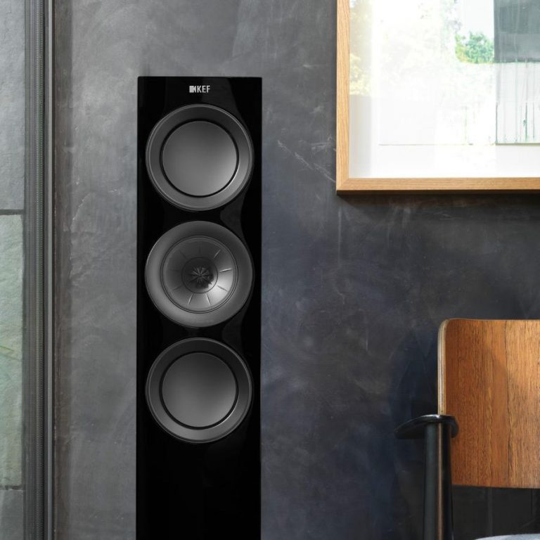 KEF Uni-Q® Haut-Parleurs Colonnes / Tours Couleur Noir Brillant (R5)(VENTE FINALE)