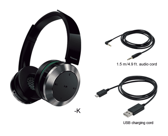 Panasonic Écouteur Filaire ou Bluetooth / Sans-Fil Ultra-Auriculaire Couleur Noir (RP-BTD10K)