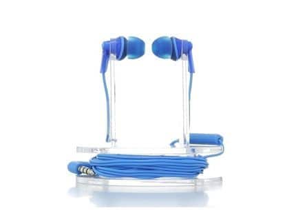 Panasonic ErgoFit In-Ear Earbud Headphones with Mic + Controller Blue (RP-TCM125)