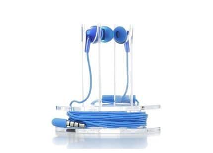 Panasonic ErgoFit In-Ear Earbud Headphones with Mic + Controller Blue (RP-TCM125)
