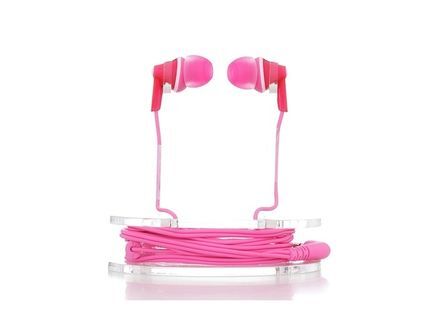 Panasonic Écouteurs Filaire Intra-auriculaires ErgoFit avec Micro + Contrôleur Rose (RP-TCM125)