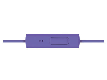Panasonic Écouteurs Filaire Intra-auriculaires ErgoFit avec Micro + Contrôleur Violette (RP-TCM125)