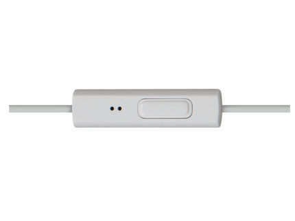 Panasonic Écouteurs Filaire Intra-auriculaires ErgoFit avec Micro + Contrôleur Blanc (RP-TCM125)