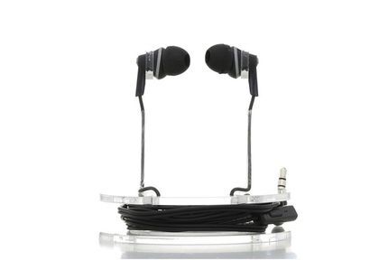Panasonic Écouteurs Filaire Intra-auriculaires ErgoFit avec Micro + Contrôleur Noir (RP-TCM125)