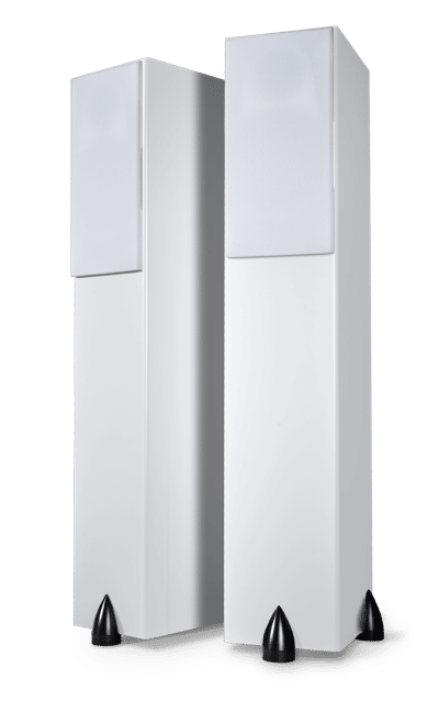 Totem Acoustic Sky Tower Haut-Parleur Couleur Satin Blanc « Fait au Canada » (Paire)