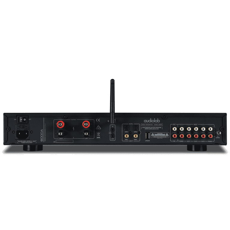 Audiolab 6000A Amplificateur Stéréo Intégré avec Bluetooth® et DAC Haute Performance (Noir)