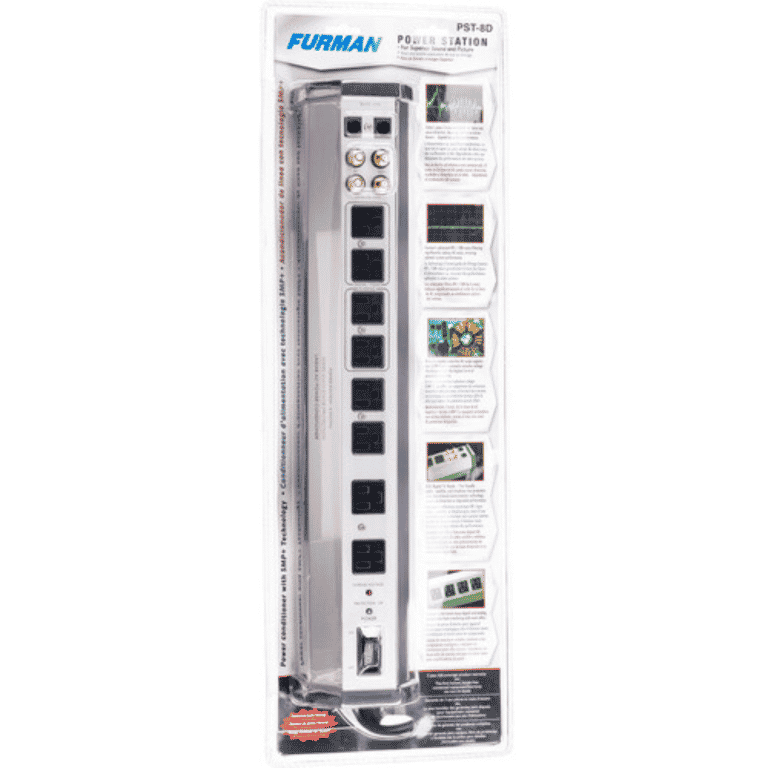 Furman PST8-DIG 15A 8 Suppresseur de Surtension de Sortie avec 2 Banques Filtrées