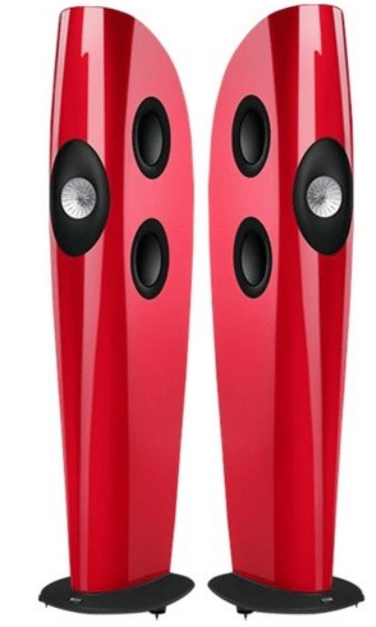 KEF Uni-Q Ultra Hi-Fi Floorstanding Tower Speakers Color Red (Blade Two)