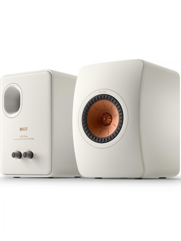 KEF Uni-Q® Haut-Parleurs Étagères Couleur Blanc Minéral (LS50 Collection Meta)