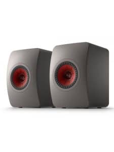 KEF Uni-Q Powered Bookshelf Speakers Wireless Color Titanium Grey (LS50 Collection Wireless II)