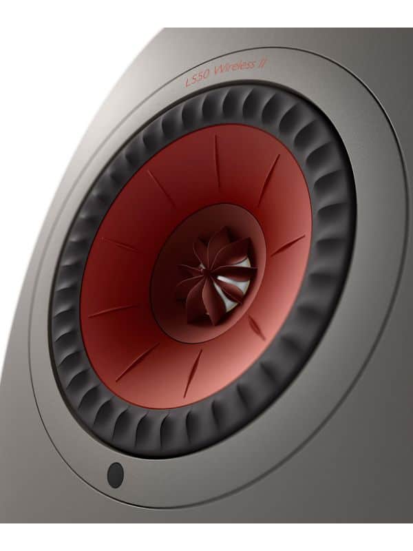 KEF Uni-Q® Haut-Parleurs Étagères Amplifiés Sans-Fil Couleur Gris Titanium (LS50 Collection Wireless II)