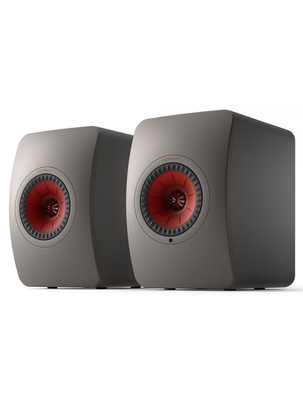 KEF Uni-Q Powered Bookshelf Speakers Wireless Color Titanium Grey (LS50 Collection Wireless II)