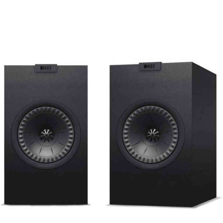 KEF Uni-Q® Haut-Parleurs Étagères Compactes Couleur Satin Noir (Q150)