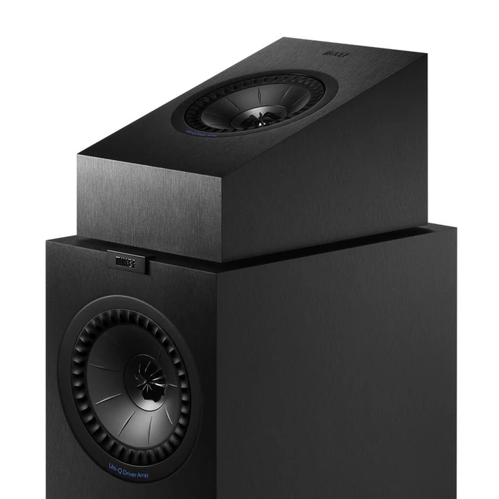 KEF Uni-Q® Haut-Parleurs Arrières / Surround Compactes + Dolby Atmos Couleur Satin Noir (Q50A)