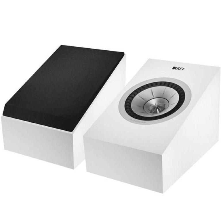 KEF Uni-Q® Haut-Parleurs Arrières / Surround Compactes + Dolby Atmos Couleur Satin Blanc (Q50A)