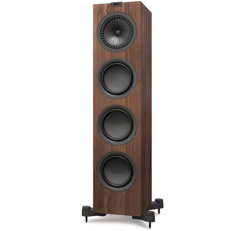 KEF Uni-Q Compact Floorstanding Tower Speakers Colour European Walnut (Q550)