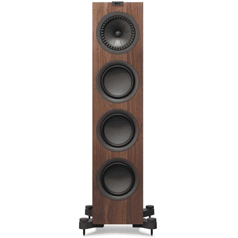 KEF Uni-Q Compact Floorstanding Tower Speakers Colour European Walnut (Q550)