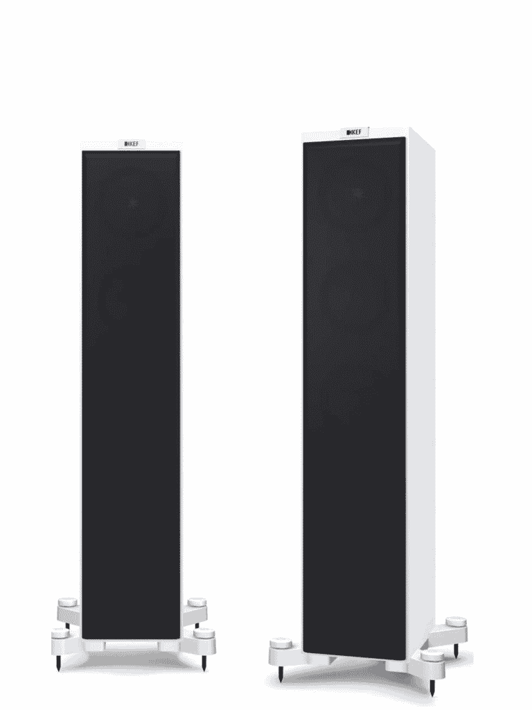 KEF Uni-Q® Compact Floorstanding Tower Speakers Colour Satin White (Q550)