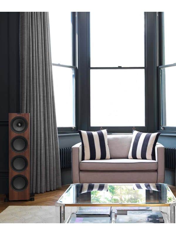 KEF Uni-Q Mid-sized Floorstanding Tower Speakers Color European Walnut (Q750)