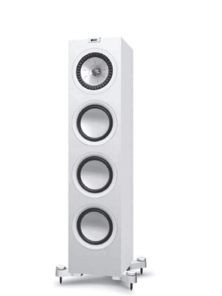 KEF Uni-Q® Haut-Parleurs Colonnes / Tours + Basses à Long Débattement Couleur Satin Blanc (Q950)