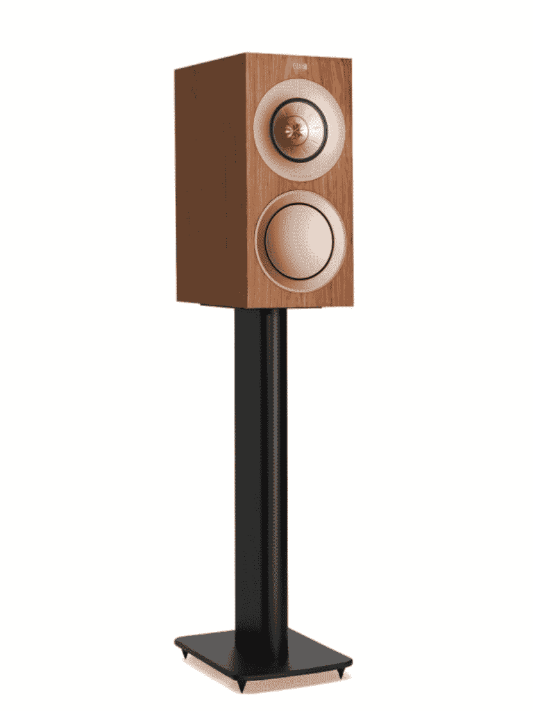 KEF Uni-Q® Stand Mount Bookshelf Speakers Color Walnut (R3) Demo/Open Box(FINAL SALE)