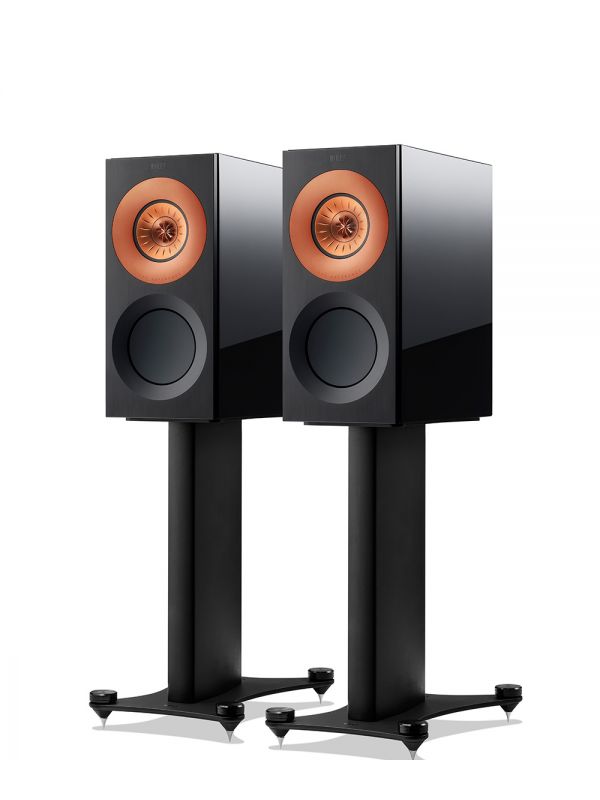 KEF Uni-Q® Ultra Hi-Fi Bookshelf Speakers Color High Gloss Black / Copper (Reference 1 Meta)