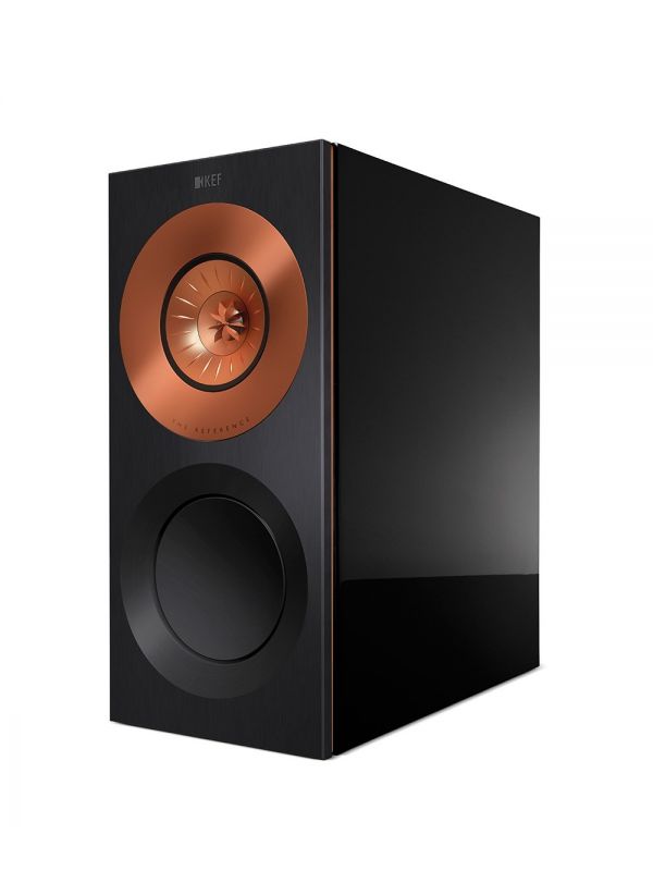 KEF Uni-Q® Ultra Hi-Fi Bookshelf Speakers Color High Gloss Black / Copper (Reference 1 Meta)