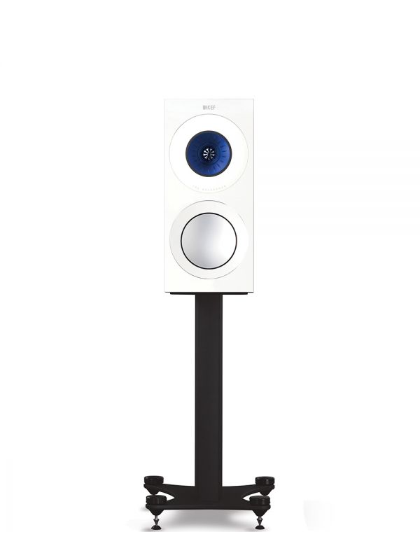 KEF Ultra Hi-Fi Haut-Parleurs Étagères Couleur Blanc Brillant / Bleu (Reference 1 Meta)