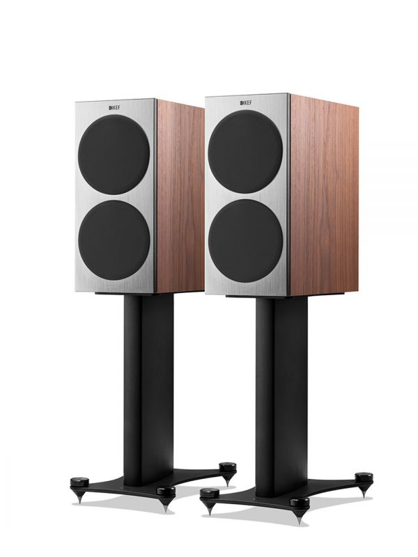 KEF Ultra Hi-Fi Haut-Parleurs Étagères Couleur Satin Noyer / Argent (Reference 1 Meta)