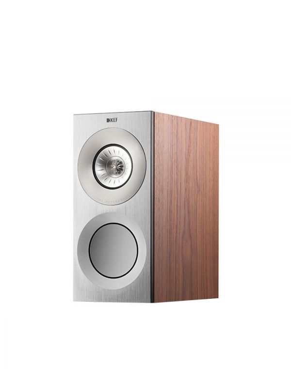 KEF Uni-Q Ultra Hi-Fi Bookshelf Speakers Color Satin Walnut / Silver (Reference 1 Meta)