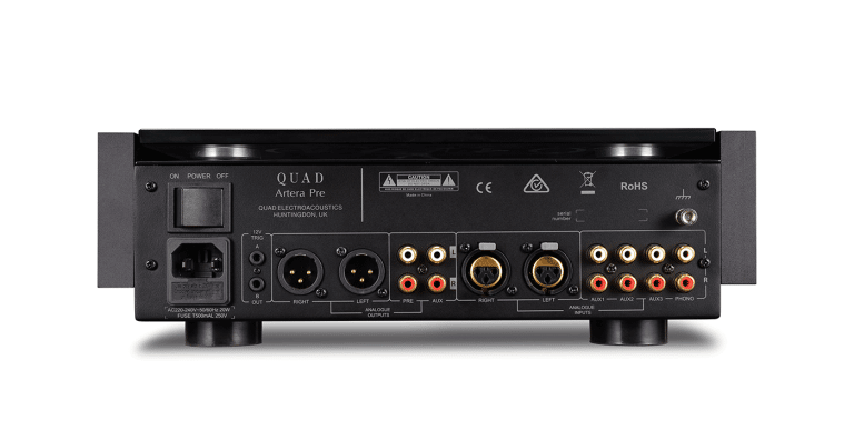 Quad Artera Pre Préamplificateur Analogique Argent Avec Filtre Audio Incliné