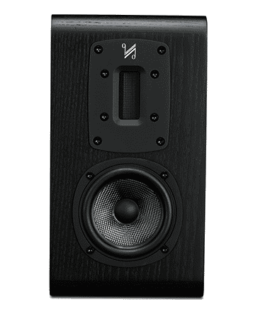 Quad Hybrid Bookshelf Speakers Color Black Oak  (S1)