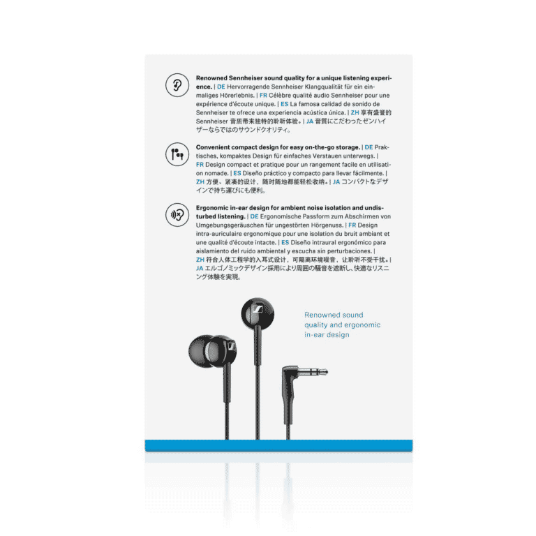 Sennheiser Écouteur Filaire Intra Auriculaire (CX100)