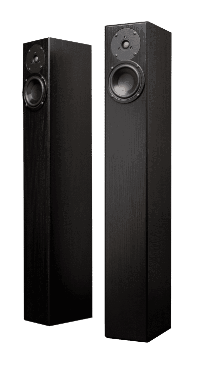 Totem Acoustic Arro Haut-Parleur Colonne Couleur Noir Cendré (Paire)