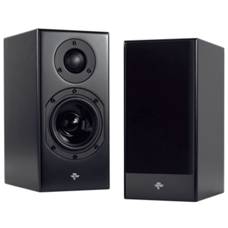 Totem Acoustic Kin Monitor Bookshelf Speaker Colour Satin Black Pair (Open Box Mint)