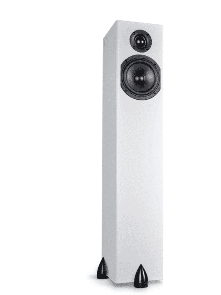 Totem Acoustic Sky Tower Haut-Parleur Couleur Satin Blanc « Fait au Canada » (Paire)