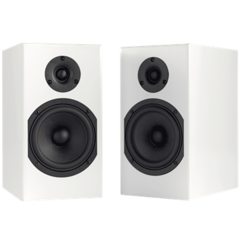 Totem Acoustic Skylight Satin White Bookshelf Speakers Made in Canada (Pair)