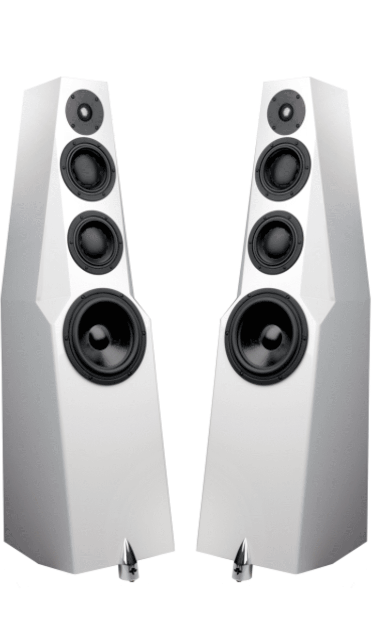 Totem Acoustic Wind Haut-Parleur Couleur Satin Blanc « Fait au Canada » (Paire)