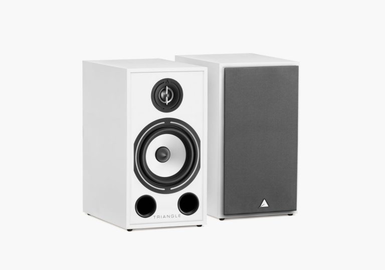 Triangle Borea BR03 – Enceinte Étagère – Blanc Mat (Paire)